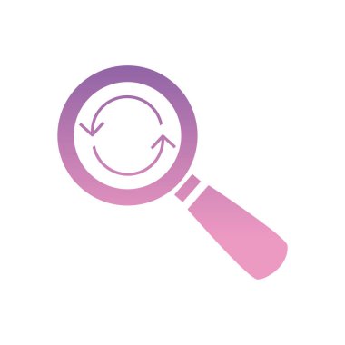 lupe gradyan biçim vektör tasarımı içindeki okları tekrarla