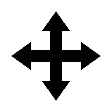 4 ok simgesi, siluet biçimi