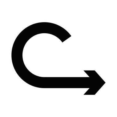 Esnek yay ok simgesi, siluet biçimi