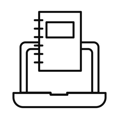 dizüstü bilgisayar ve dizüstü bilgisayar simgesi, satır biçimi