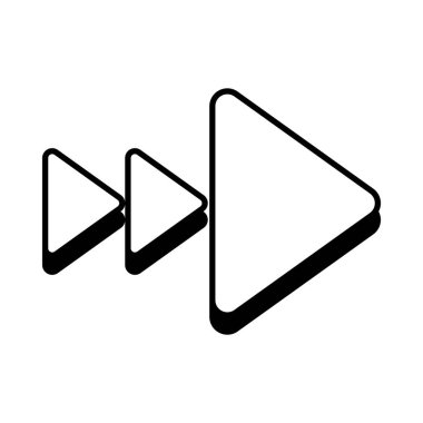 İleri ok simgesi, satır biçimi