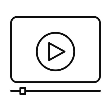 video oynatıcı simgesi, satır biçimi