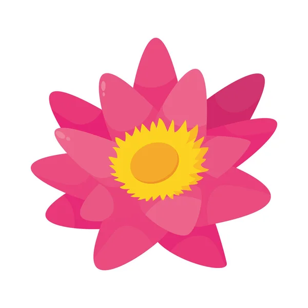 Icono de flor de loto, diseño colorido — Vector de stock