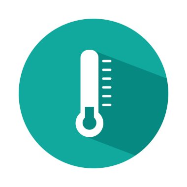 sıcaklık termometre simgesi, blok biçimi