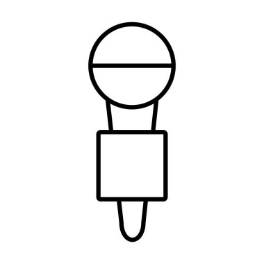 haber mikrofon simgesi, satır biçimi