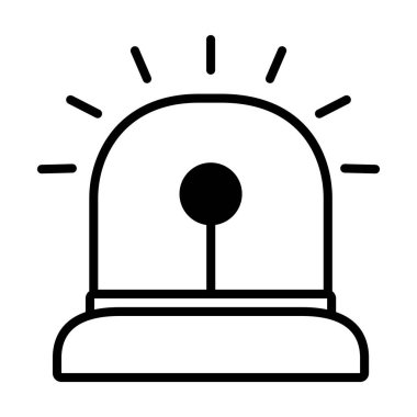 acil siren simgesi, satır biçimi