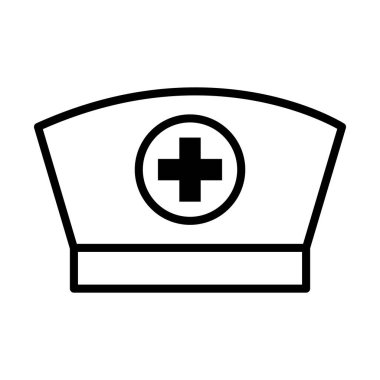 Hemşire başlığı simgesi, satır biçimi