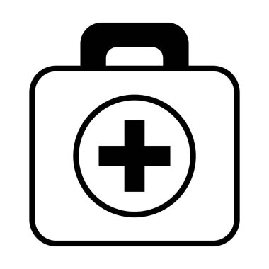 İlk yardım çantası simgesi, satır biçimi