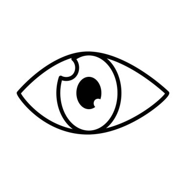 Göz simgesi resmi, satır biçimi