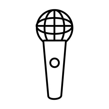 Klasik mikrofon simgesi, satır biçimi
