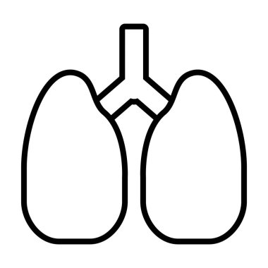 Akciğerler organ simgesi, satır biçimi