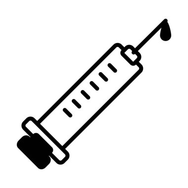 Şırınga simgesi resmi, satır biçimi