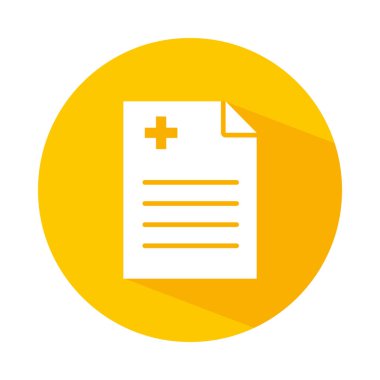 tıbbî rapor simgesi, blok biçimi