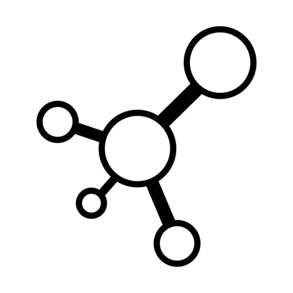 Chemische bond icoon, lijn stijl — Stockvector