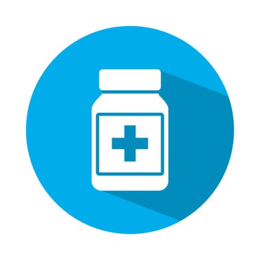 ilaç şişesi simgesi, blok biçimi