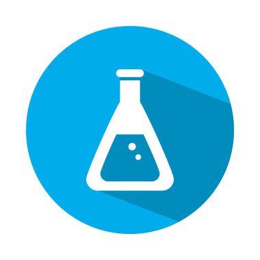 Kimyasal konik şişe simgesi, blok biçimi