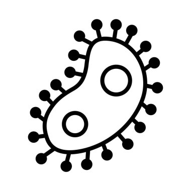 bakteri simgesi resmi, satır biçimi