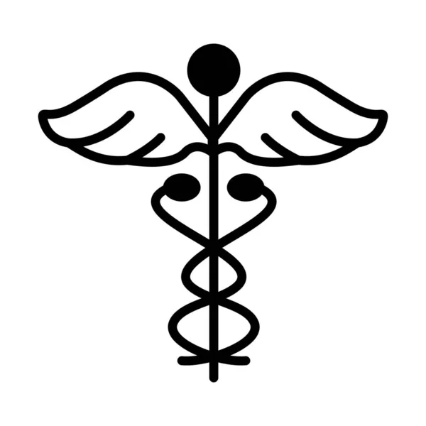 Símbolo de la medicina icono, estilo de línea — Vector de stock