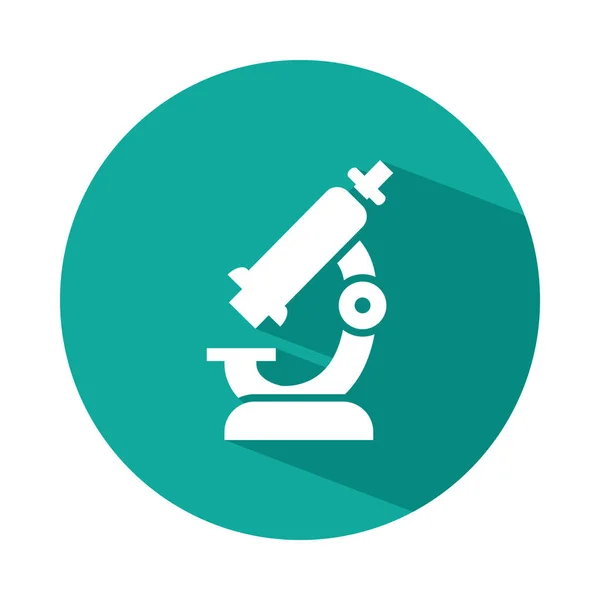 Microscope tool icon, block style — Stock Vector
