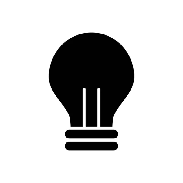 Halogenlampen-Ikone, Silhouette-Stil — Stockvektor
