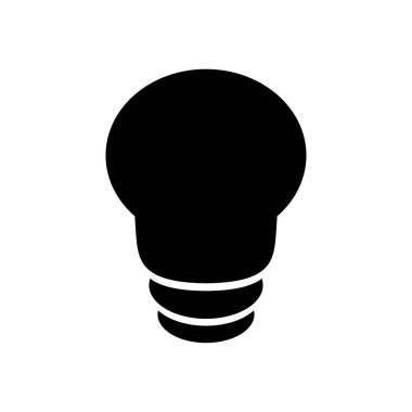 spot ampul aydınlatma simgesi, siluet biçimi