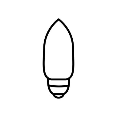 cıva ampul aydınlatma simgesi, satır biçimi