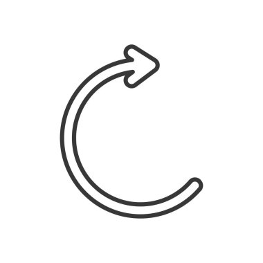 çember ok simgesi, satır biçimi