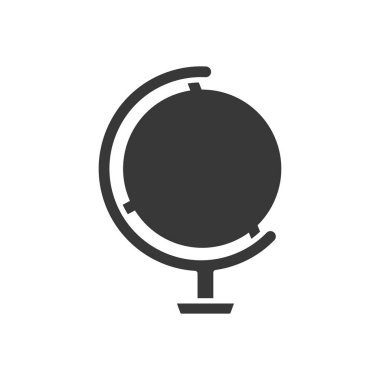 boş coğrafya aracı simgesi, siluet biçimi