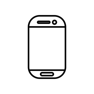 akıllı telefon aygıtı simgesi, satır biçimi