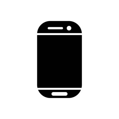 akıllı telefon aygıtı simgesi, siluet biçimi