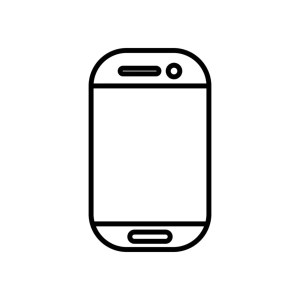 Icône de l'appareil smartphone, style ligne — Image vectorielle