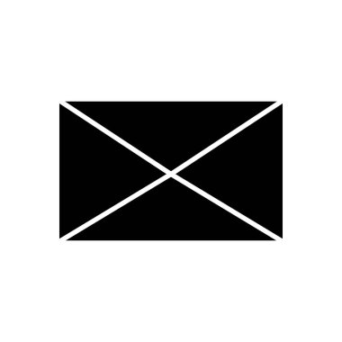 zarf simgesi resmi, siluet biçimi