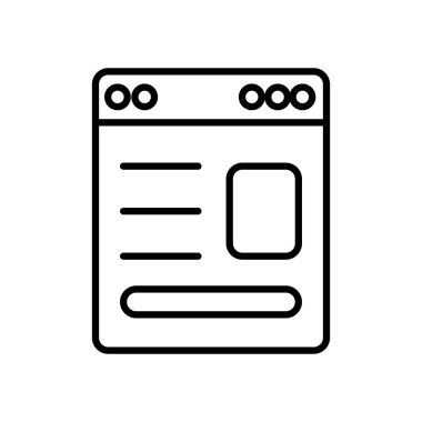 Web sayfası simgesi, satır biçimi