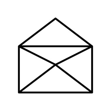 Zarf simgesi resmi aç, satır biçimi