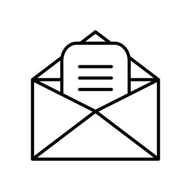 harf ve zarf simgesi, satır biçimi