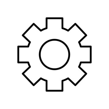 dişli tekerlek simgesi, satır biçimi