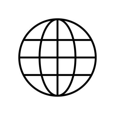 genel ağ küre simgesi, satır biçimi