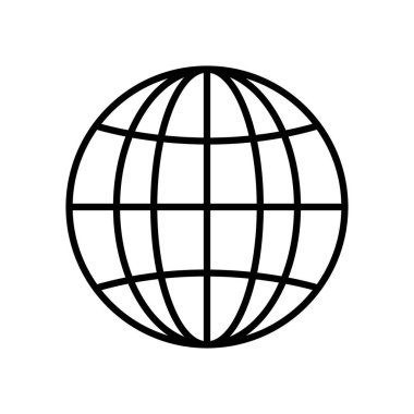 genel ağ küre simgesi, satır biçimi