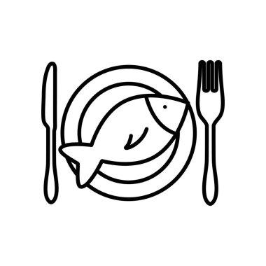 kaşık ve bıçak ve balıklı tabak, sıra tarzı