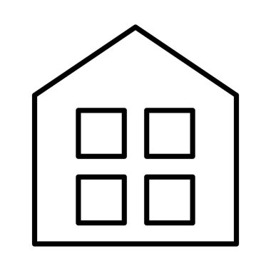 Dört pencereli ev, satır biçimi