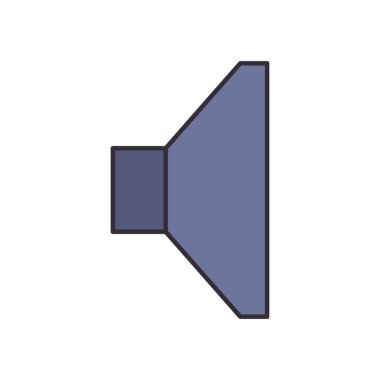 ses çizgisi ve biçim simgesi vektör tasarımını doldur