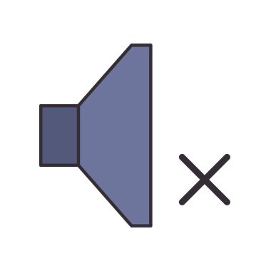 ses düzeyi çizgisi değil ve biçim simgesi vektör tasarımını doldur