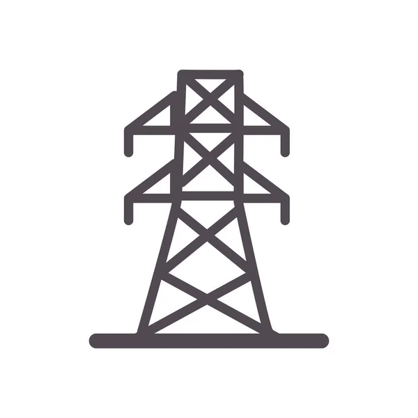 Linea dell'antenna e disegno vettoriale dell'icona di stile di riempimento — Vettoriale Stock