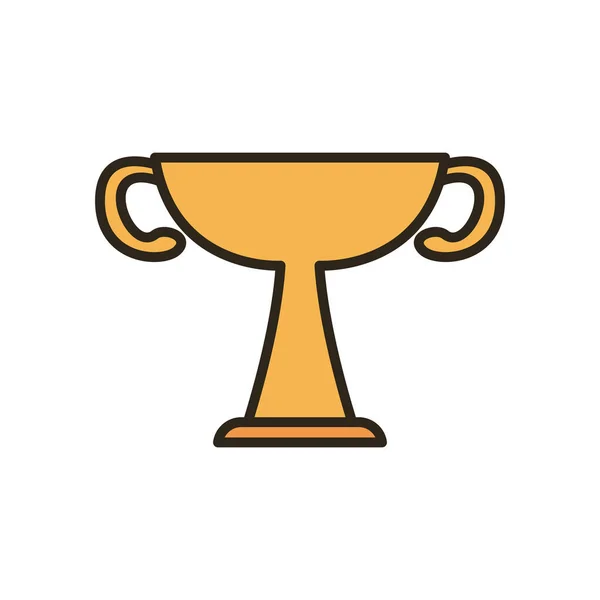 Línea de trofeos y relleno icono de estilo diseño de vectores — Vector de stock