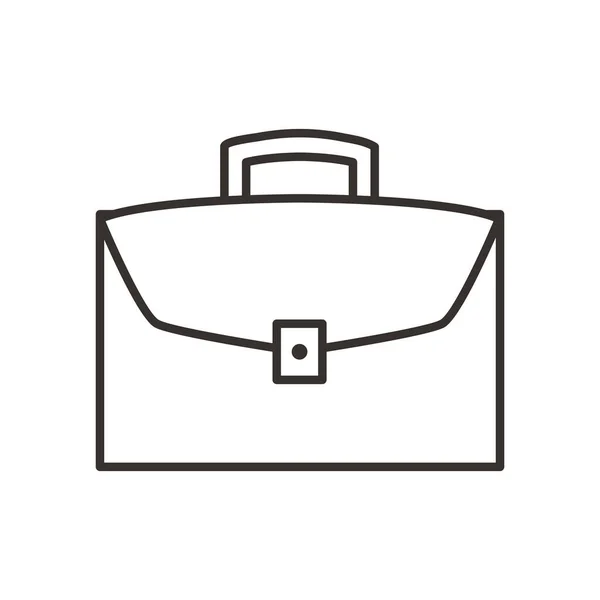 Sac valise style ligne icône vectoriel design — Image vectorielle