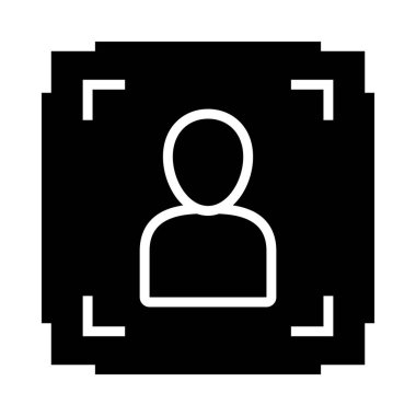 kişi tanıma hedef simgesi, siluet biçimi