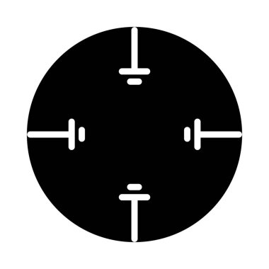 Keskin nişancı hedef simgesi, siluet biçimi