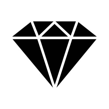 Elmas mücevher simgesi, siluet tarzı