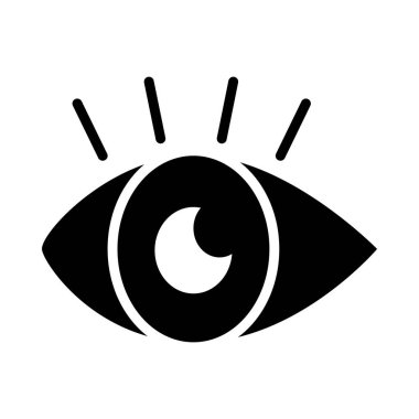 Göz simgesi resmi, siluet biçimi