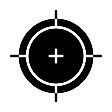 Crosshair simgesi resmi, siluet biçimi
